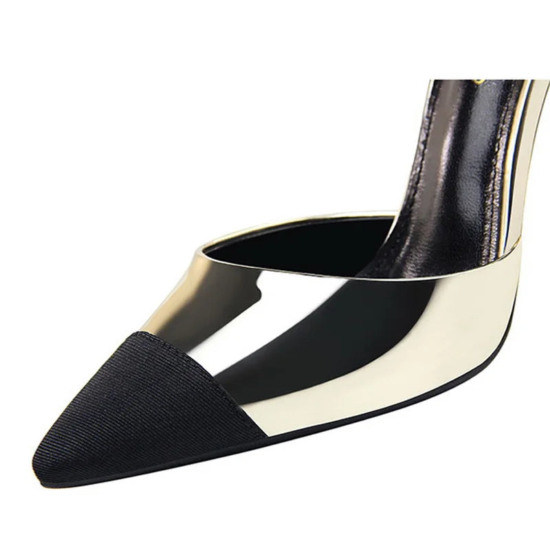 Women Sandals Heels Pointed Toe Office High Heels Women- SH-1078