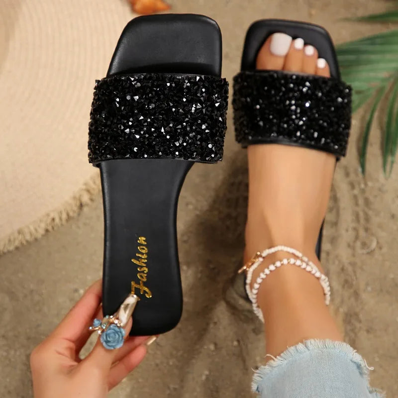 Fashion Slippers Women Flip Flops Summer Platform Flats Outdoor Beach Slides Non Slip Soft Thick Sole Zapatos Mujer-SH-1170