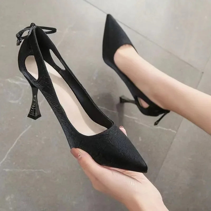 Spring Pointed Fashion Elegant Ladies Dress Toe Sillito High Heels Sandals-SH-1173