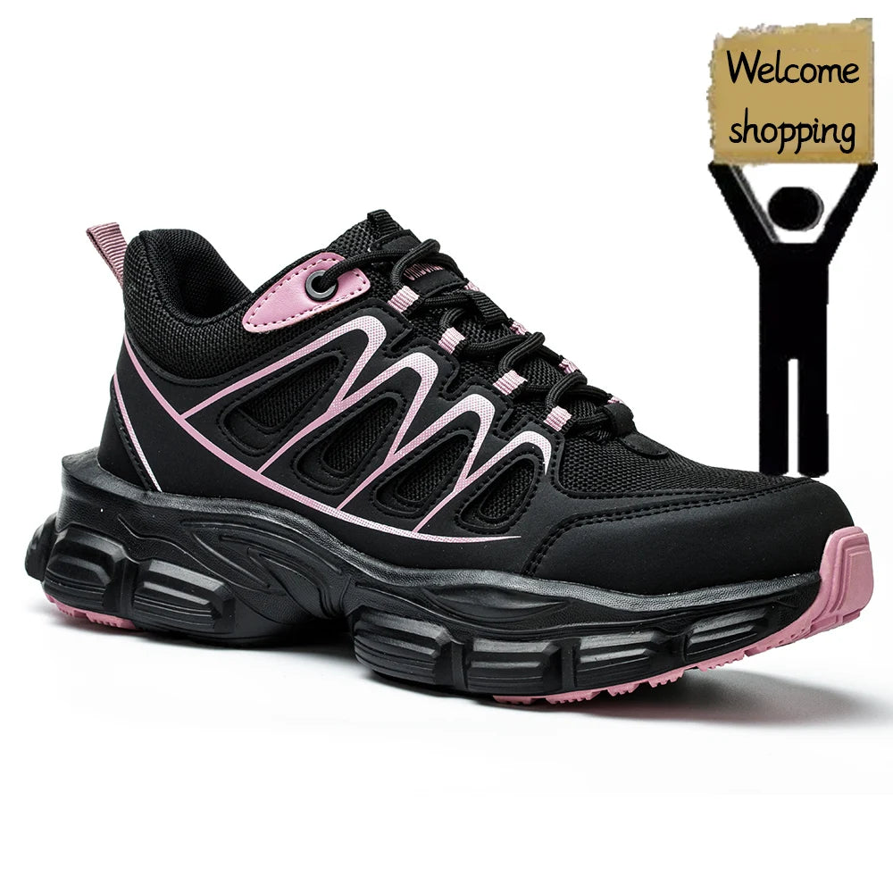 Women Work Sneakers Indestructible Shoes Puncture-Proof Work Steel Light- SH-1046