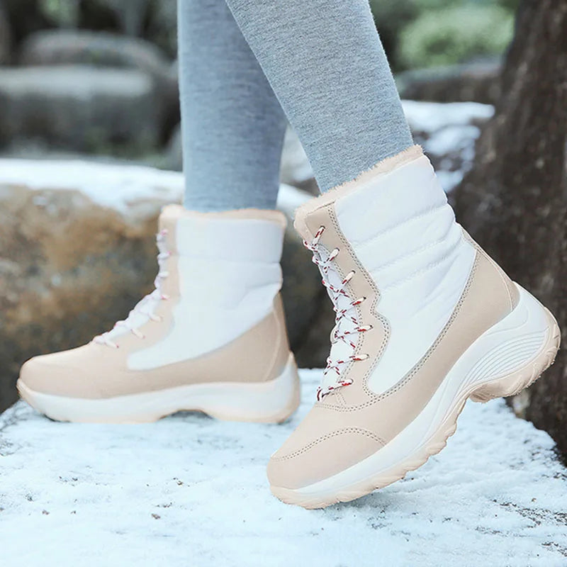 Snow Boots Women Fur Platform Boots Plush-SH-1194