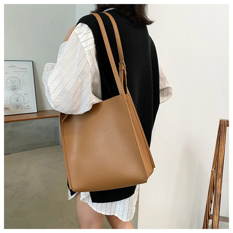 Quality Women Tote Bag Shoulder Leather Handbag-BG-1072