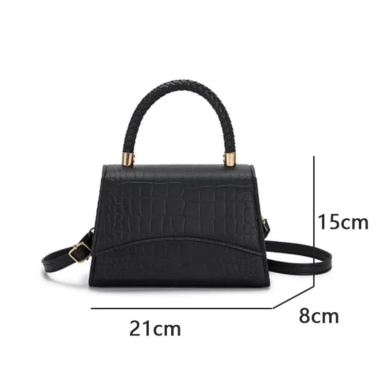 Solid Pu Leather Shoulder Bag Fashion Designer Handbag for Women-BG-1081