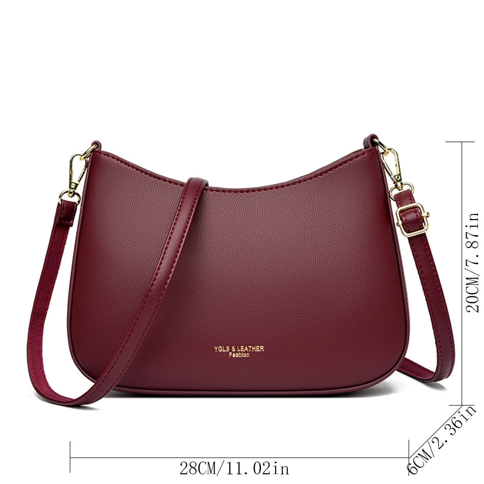 High Quality Underarm Shoulder Bags for Women Texture Leather Crossbody Bag Luxury Designer Handbag-BG-1084