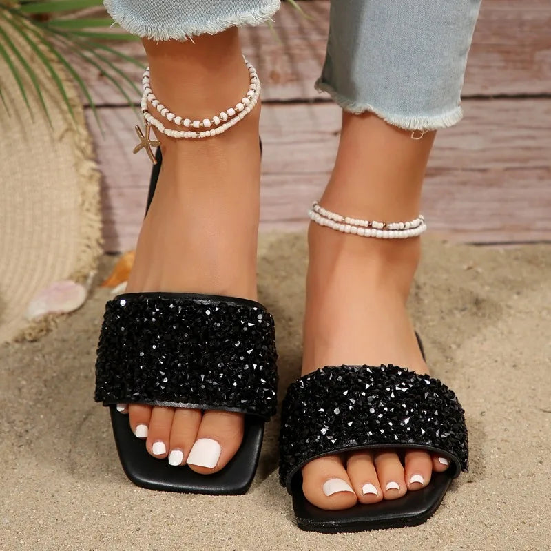 Fashion Slippers Women Flip Flops Summer Platform Flats Outdoor Beach Slides Non Slip Soft Thick Sole Zapatos Mujer-SH-1170