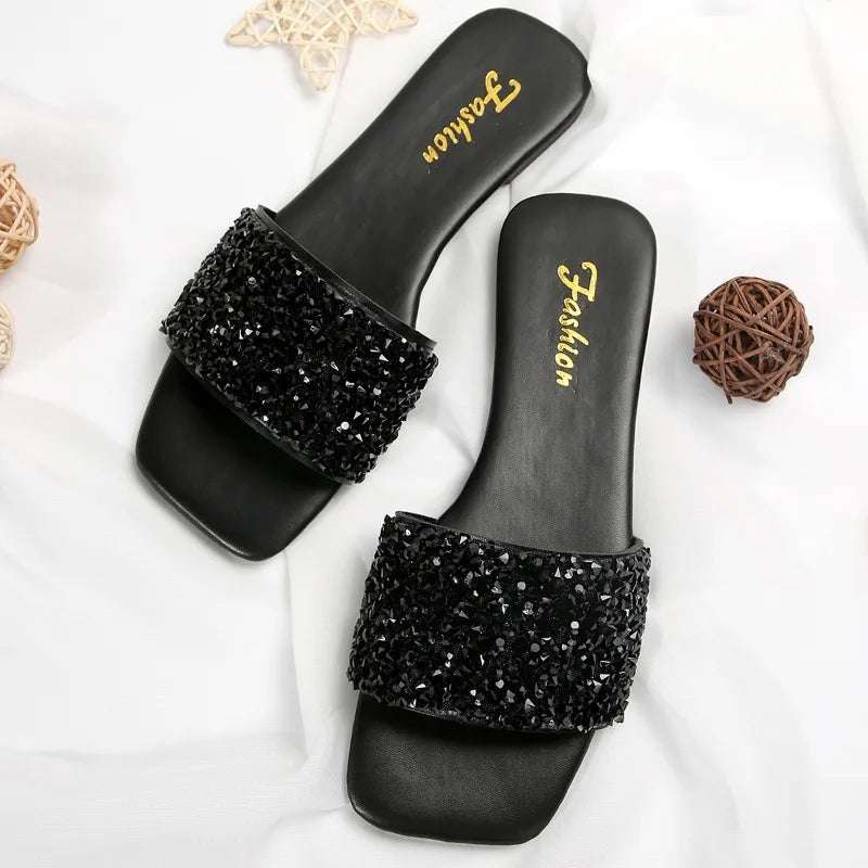 Fashion Slippers Women Flip Flops Summer Platform Flats Outdoor Beach Slides Non Slip Soft Thick Sole Zapatos Mujer-SH-1170