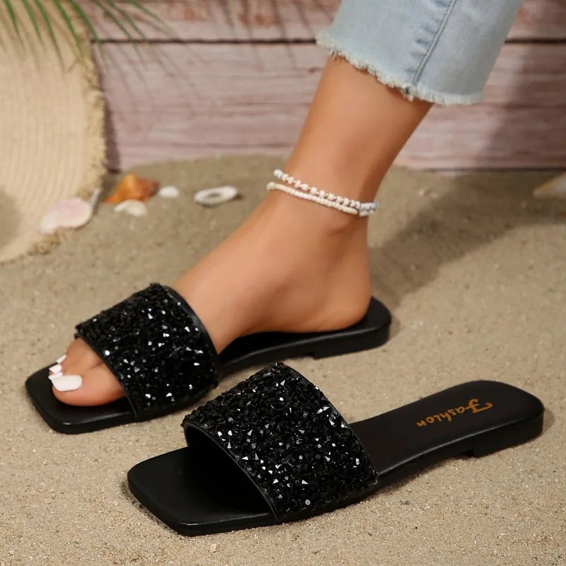 Fashion Slippers Women Flip Flops Summer Platform Flats Outdoor Beach Slides Non Slip Soft Thick Sole Zapatos Mujer-SH-1170