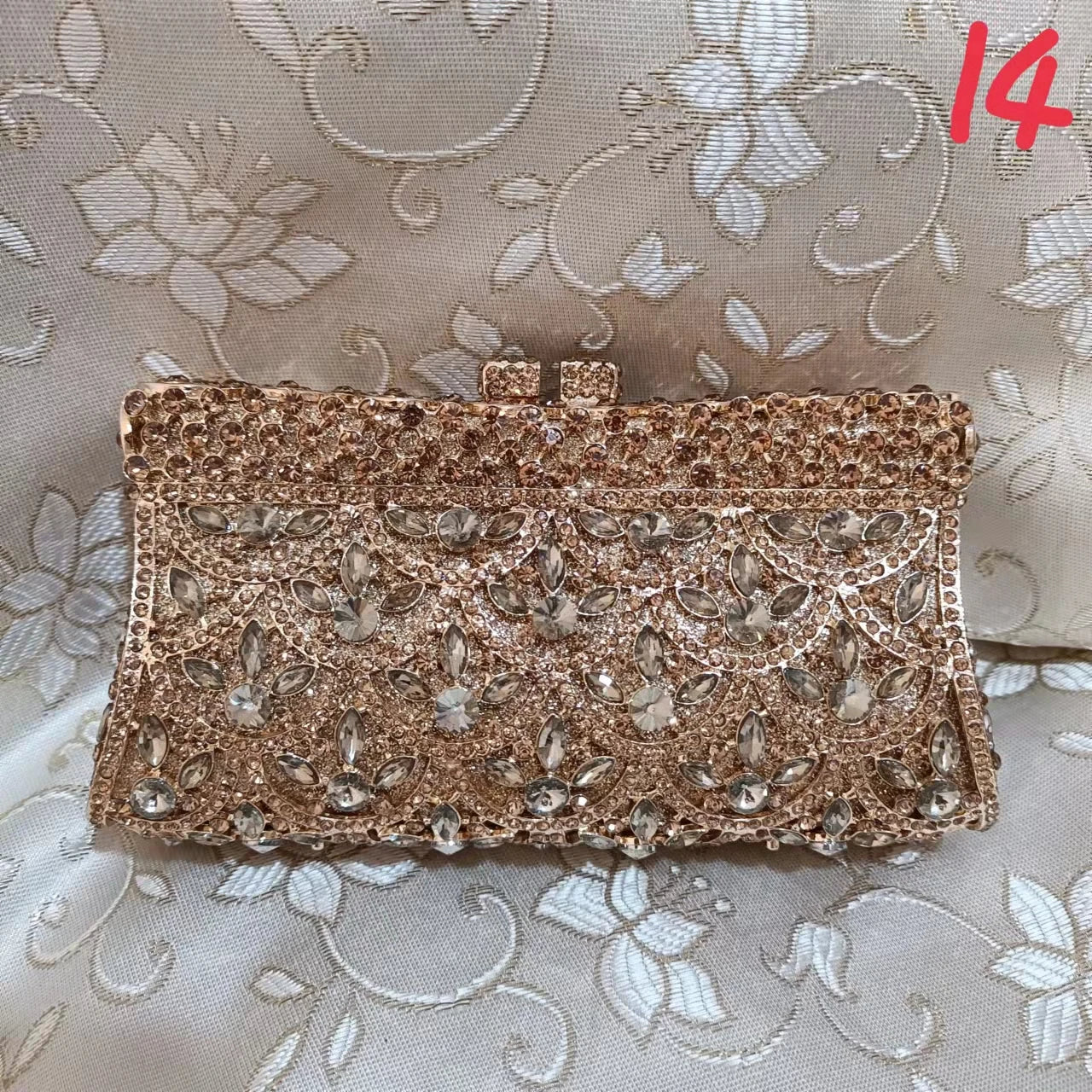 Women Rhinestones Clutch Purse Minaudiere Bag For Party Wedding -BG-1005