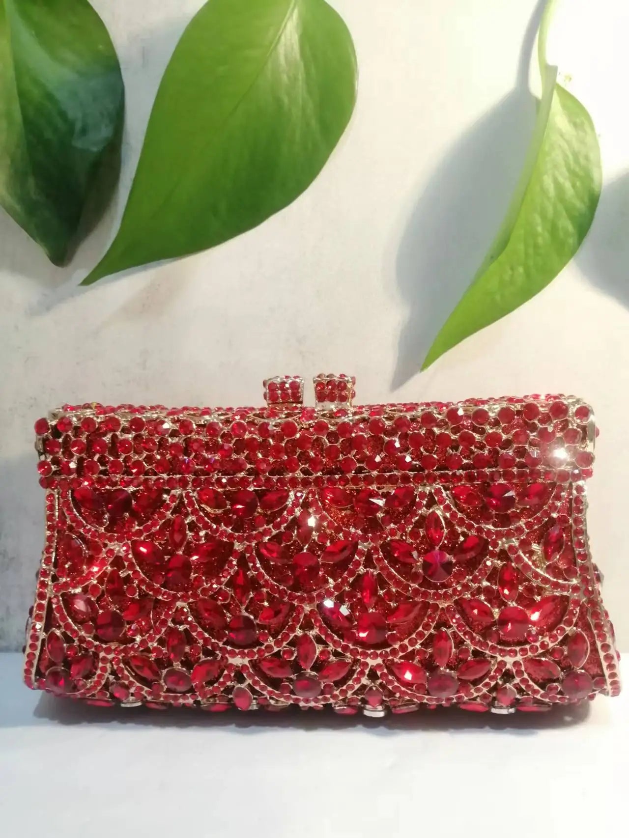 Women Rhinestones Clutch Purse Minaudiere Bag For Party Wedding -BG-1005