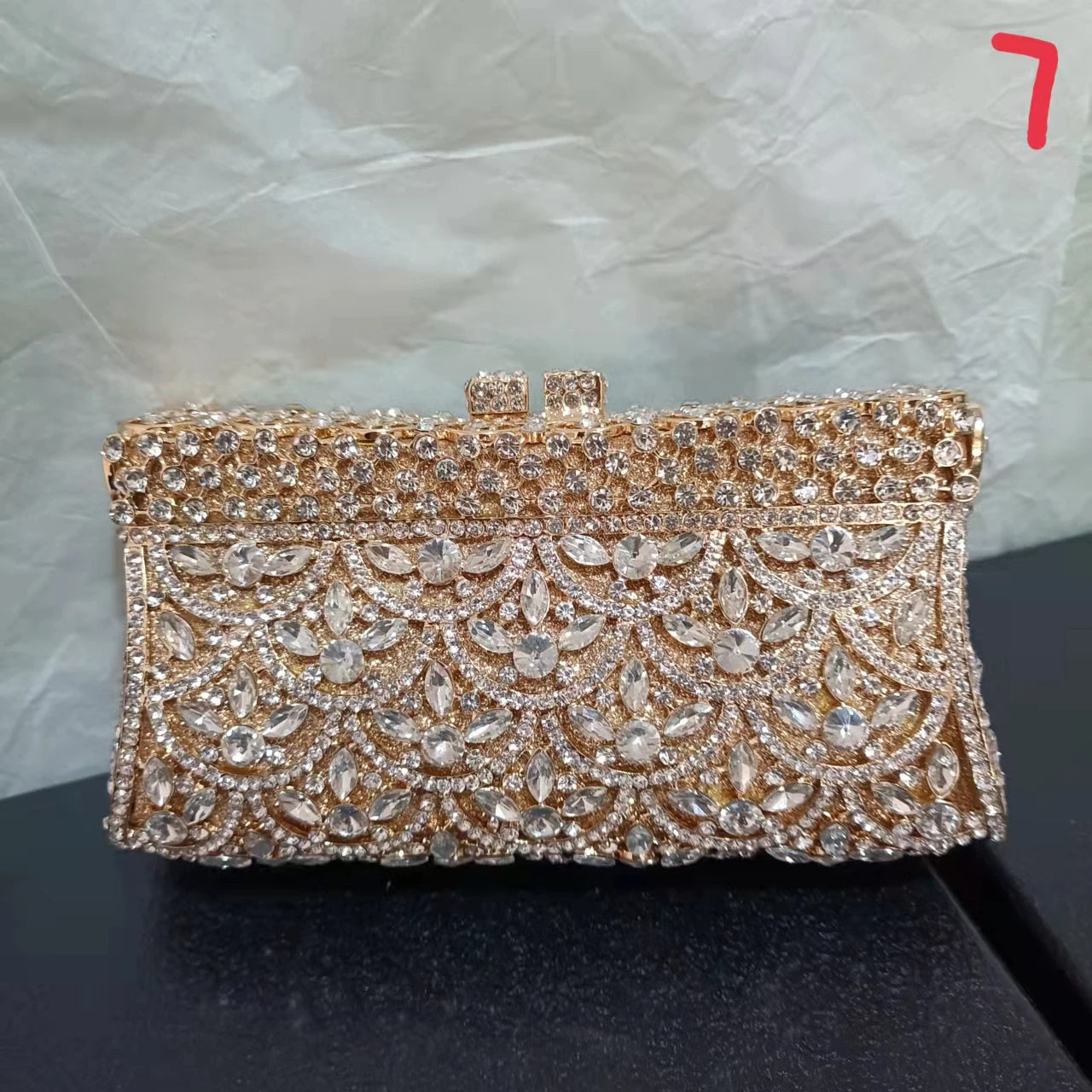 Women Rhinestones Clutch Purse Minaudiere Bag For Party Wedding -BG-1005