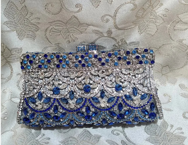 Women Rhinestones Clutch Purse Minaudiere Bag For Party Wedding -BG-1005